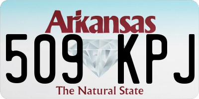 AR license plate 509KPJ