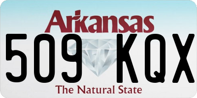 AR license plate 509KQX