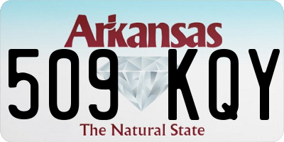 AR license plate 509KQY
