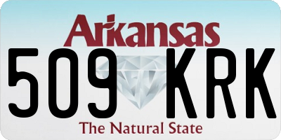 AR license plate 509KRK