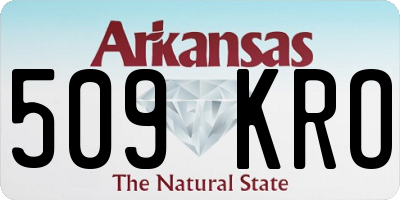 AR license plate 509KRO
