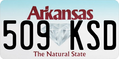 AR license plate 509KSD