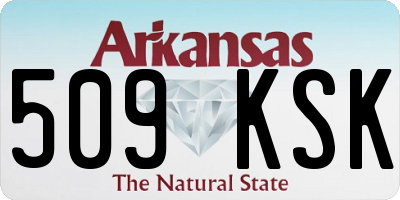 AR license plate 509KSK