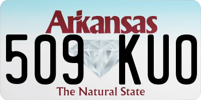 AR license plate 509KUO