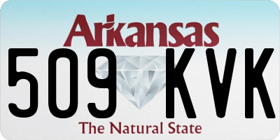 AR license plate 509KVK