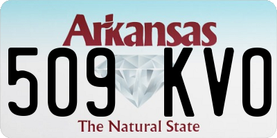 AR license plate 509KVO