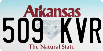 AR license plate 509KVR