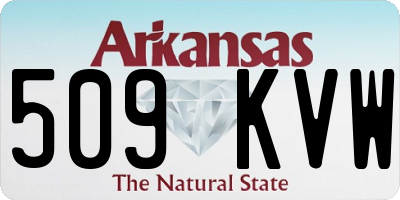 AR license plate 509KVW