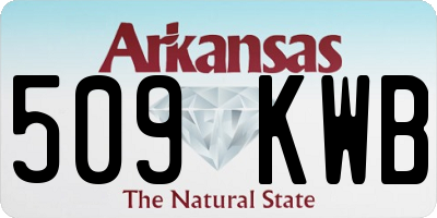 AR license plate 509KWB