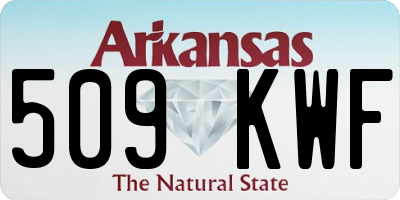 AR license plate 509KWF