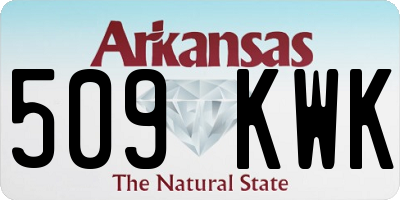 AR license plate 509KWK