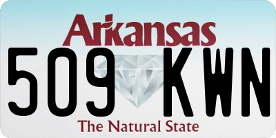 AR license plate 509KWN