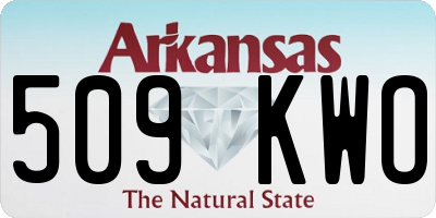 AR license plate 509KWO