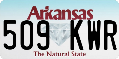 AR license plate 509KWR