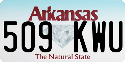 AR license plate 509KWU
