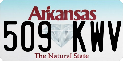 AR license plate 509KWV
