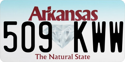 AR license plate 509KWW