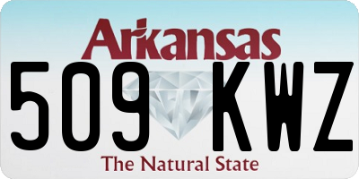 AR license plate 509KWZ