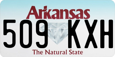 AR license plate 509KXH