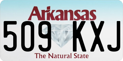 AR license plate 509KXJ