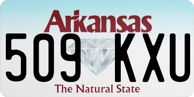 AR license plate 509KXU