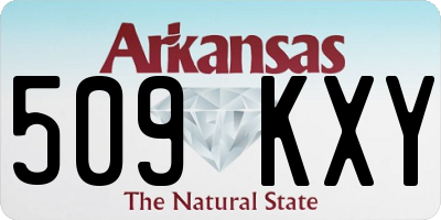 AR license plate 509KXY
