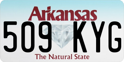 AR license plate 509KYG