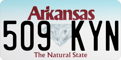 AR license plate 509KYN