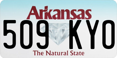 AR license plate 509KYO