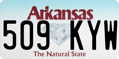 AR license plate 509KYW