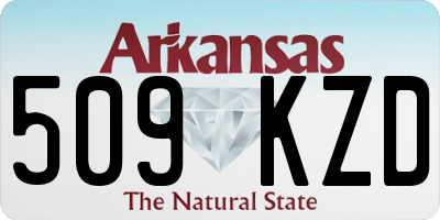 AR license plate 509KZD