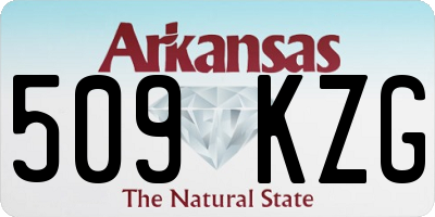 AR license plate 509KZG