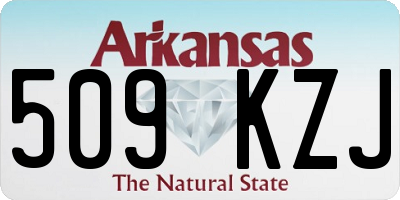 AR license plate 509KZJ