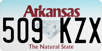 AR license plate 509KZX