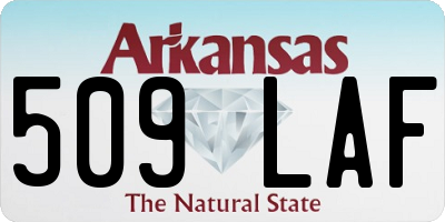 AR license plate 509LAF
