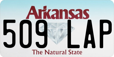 AR license plate 509LAP