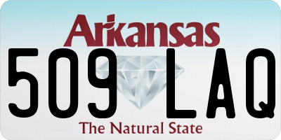 AR license plate 509LAQ