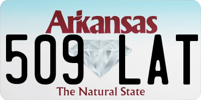 AR license plate 509LAT