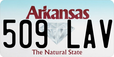 AR license plate 509LAV