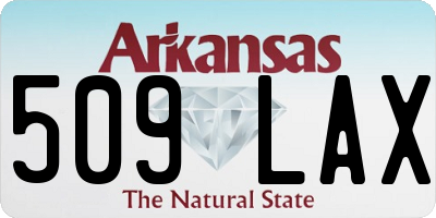 AR license plate 509LAX
