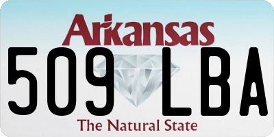 AR license plate 509LBA