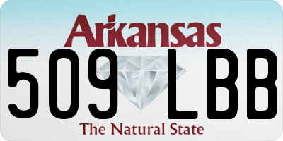 AR license plate 509LBB