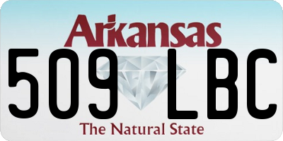 AR license plate 509LBC