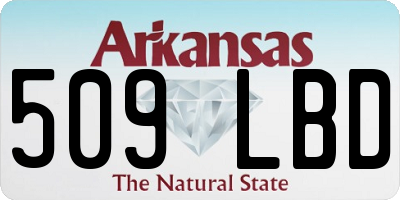AR license plate 509LBD