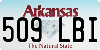 AR license plate 509LBI