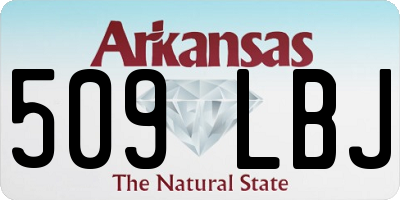 AR license plate 509LBJ