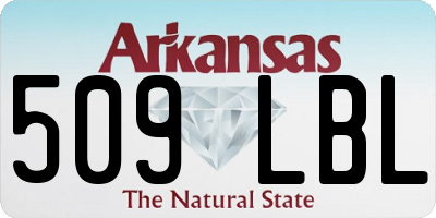 AR license plate 509LBL