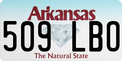 AR license plate 509LBO