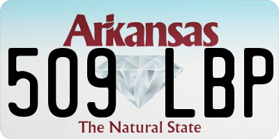 AR license plate 509LBP