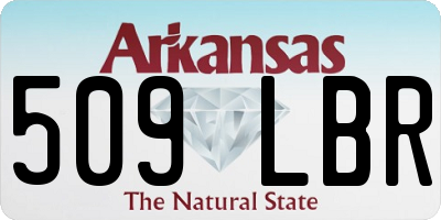 AR license plate 509LBR